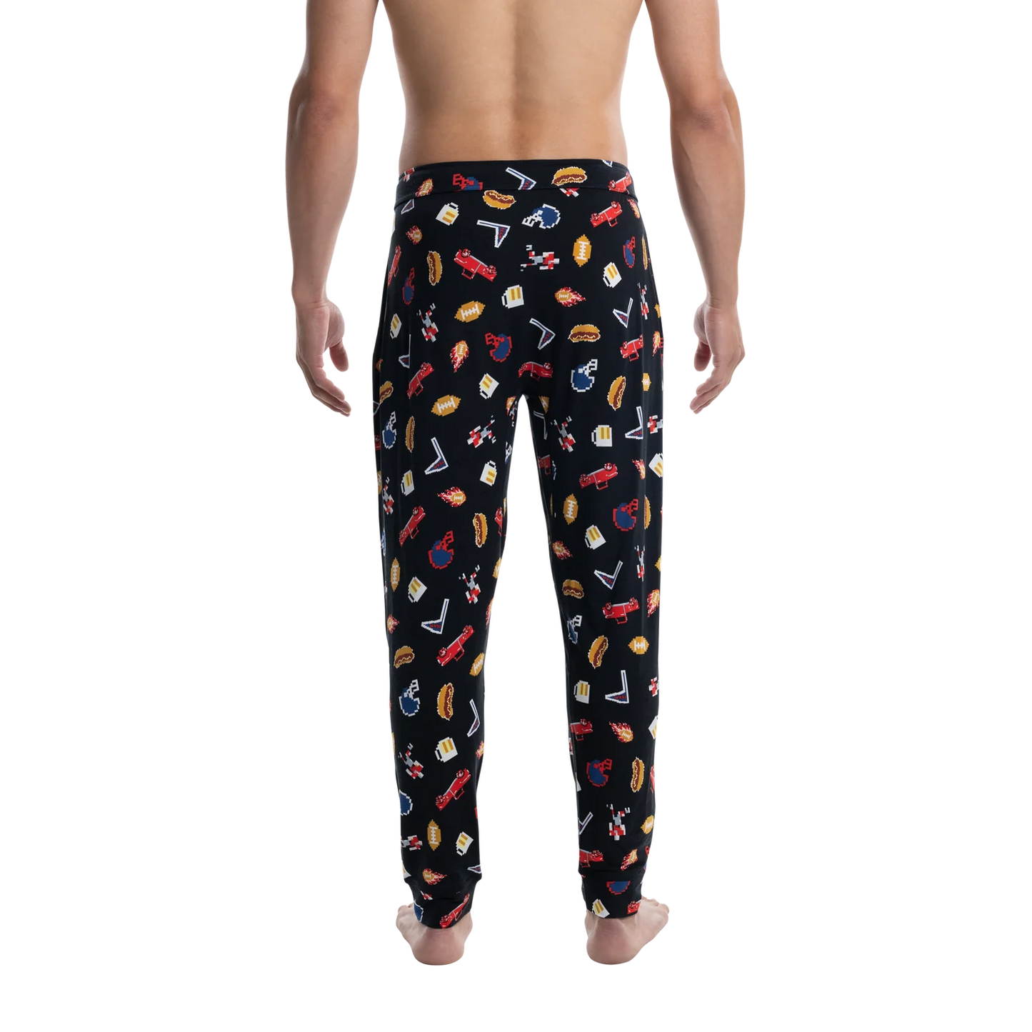 SALE SAXX SNOOZE Pants / Football Gamer- Black