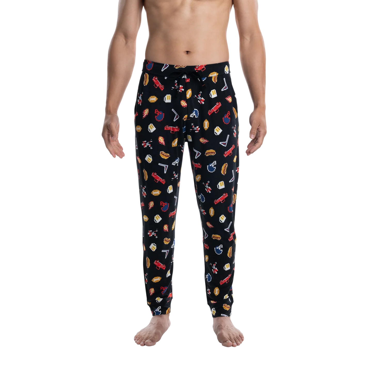 SALE SAXX SNOOZE Pants / Football Gamer- Black