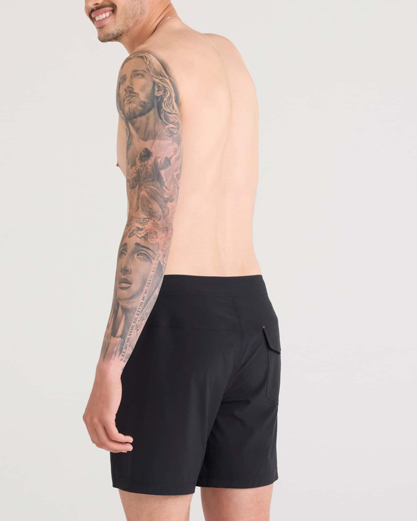 SAXX Betawave 2N1 Swim Boardshort 9" with liner in Black