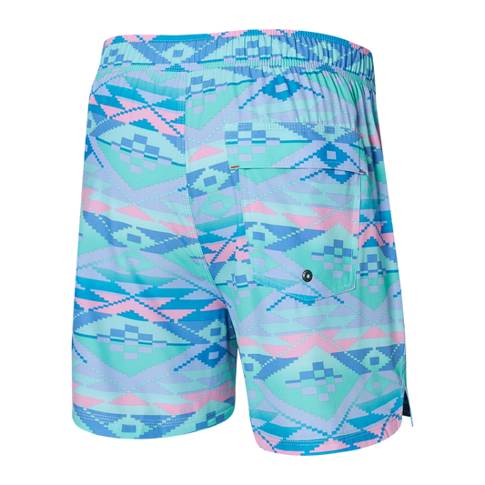 SAXX OH BUOY STRETCH VOLLEY Swim Shorts 5" / Geo Gradiant- Multi