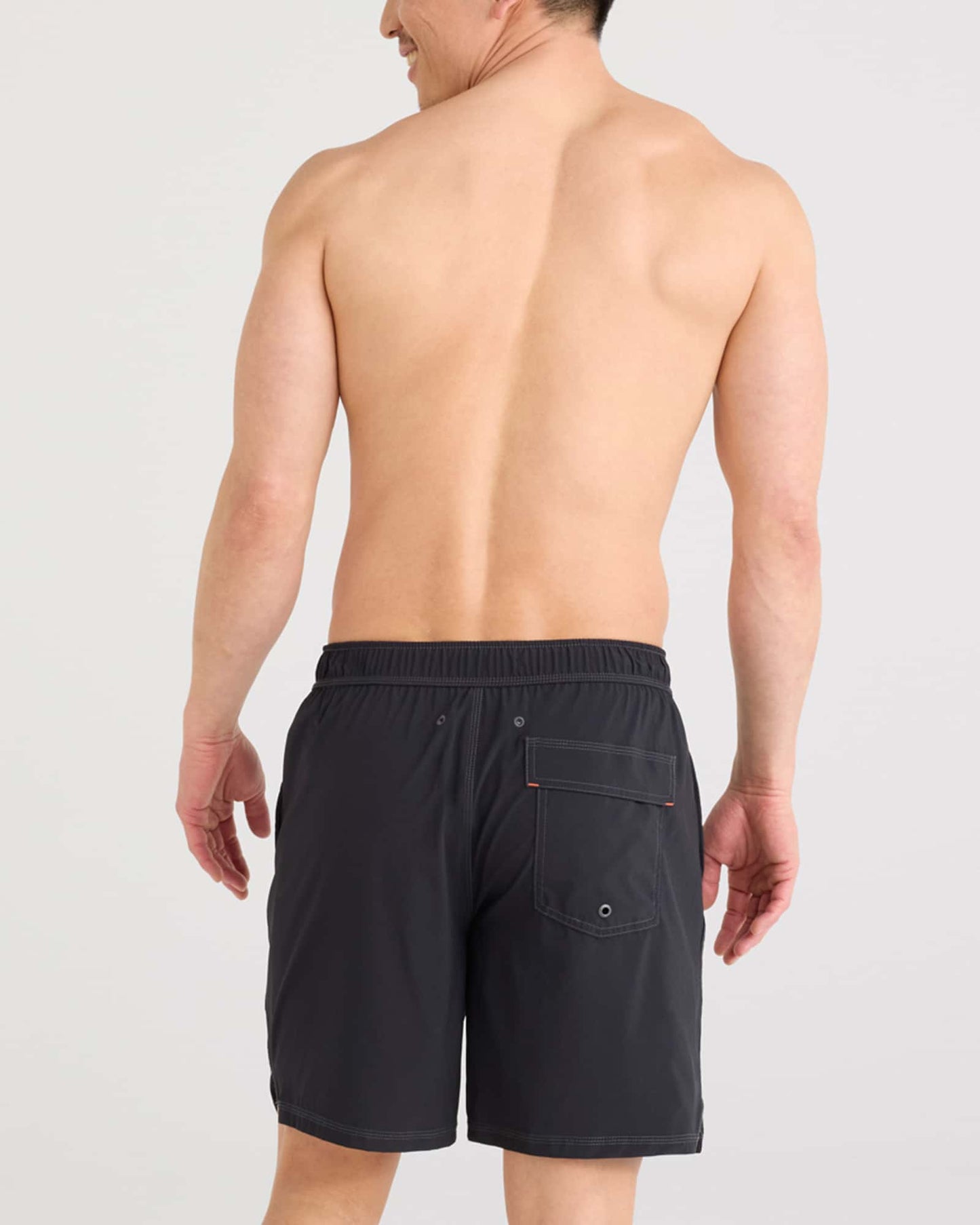 SAXX Oh Buoy 2N1 Stretch Swim Volley 7" with liner in Black