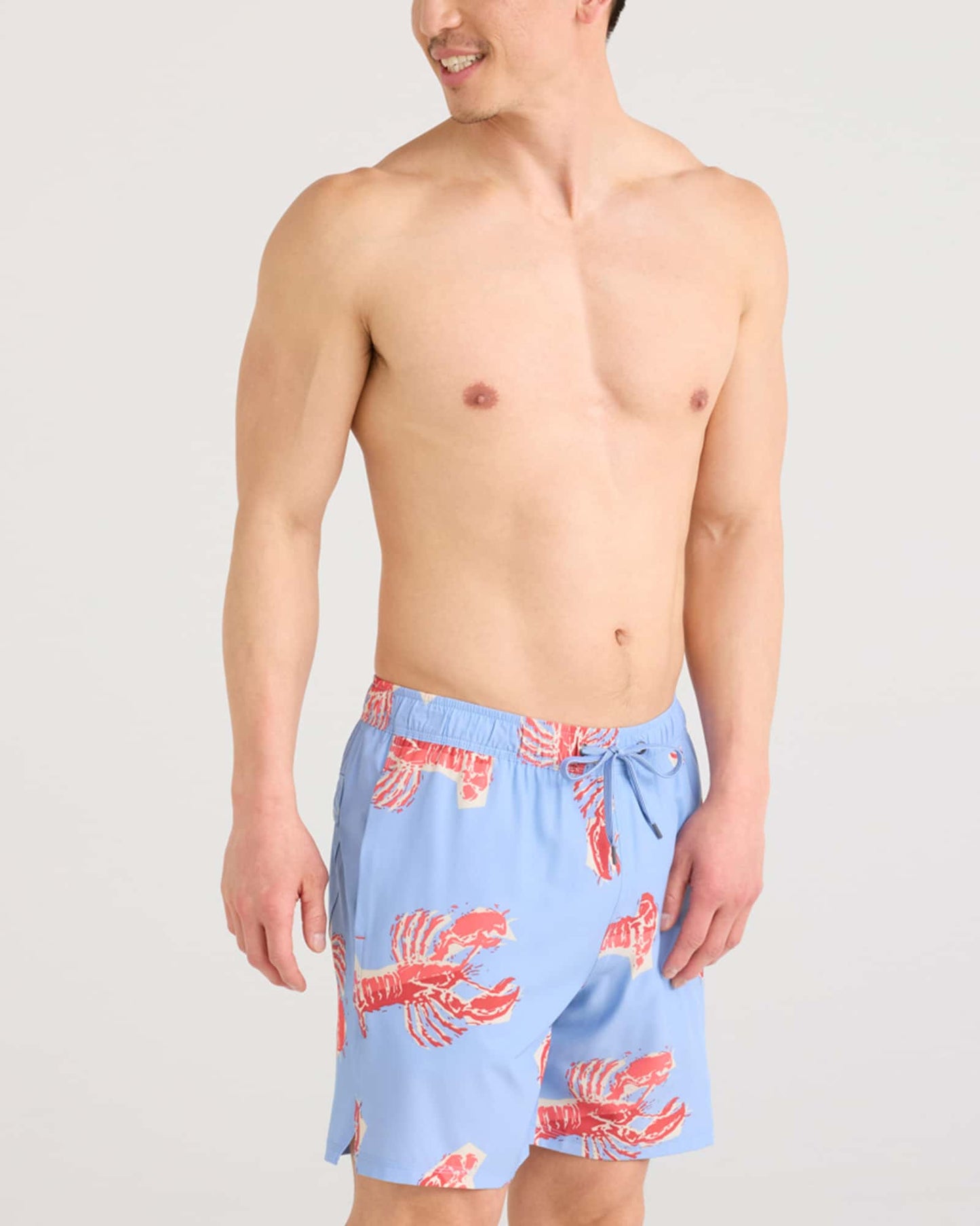 SAXX Oh Buoy 2N1 Stretch Swim Trunk 7" with liner Lobster