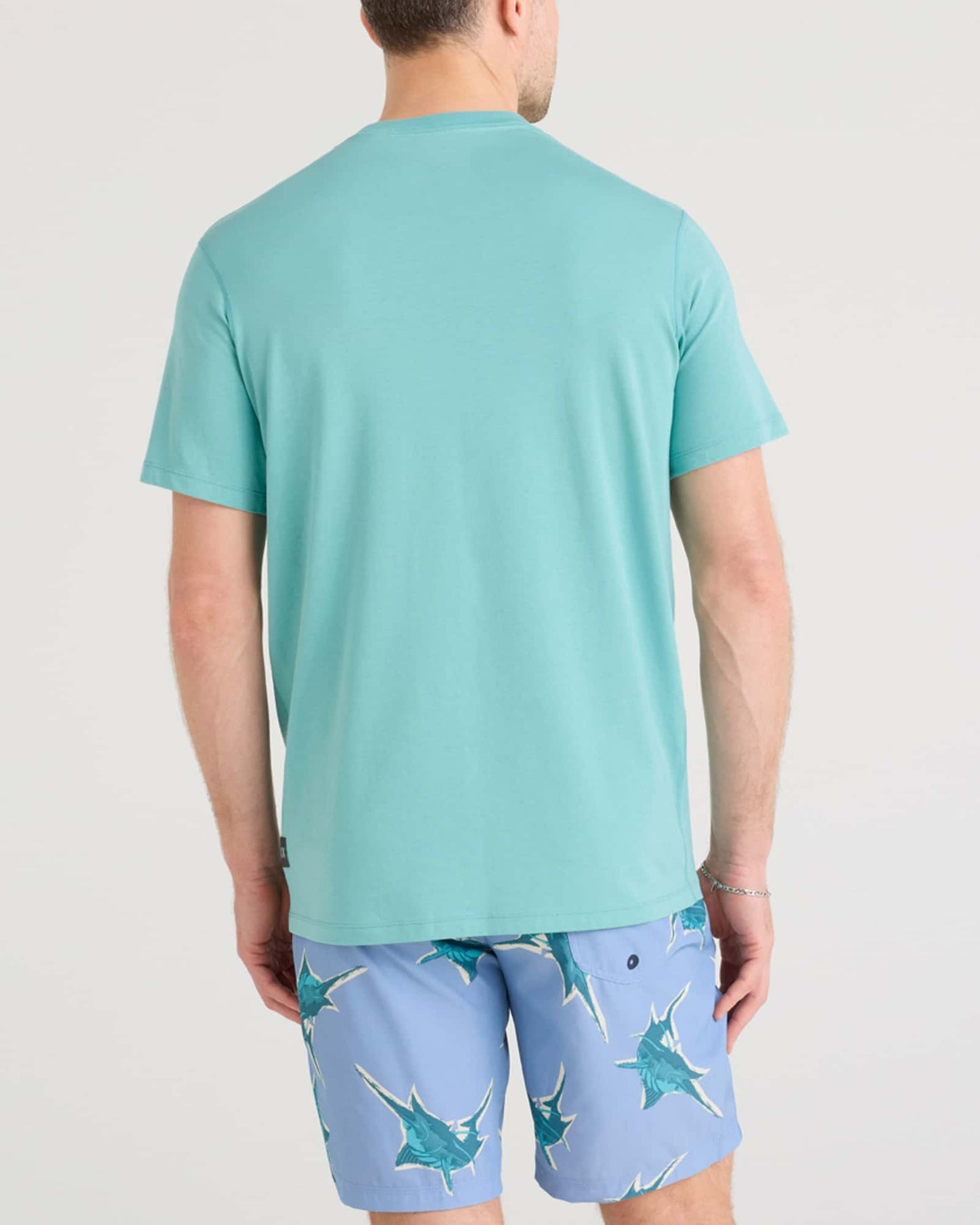 SAXX DropTemp® Cooling Cotton Cooling Cotton Tee in Sea Foam