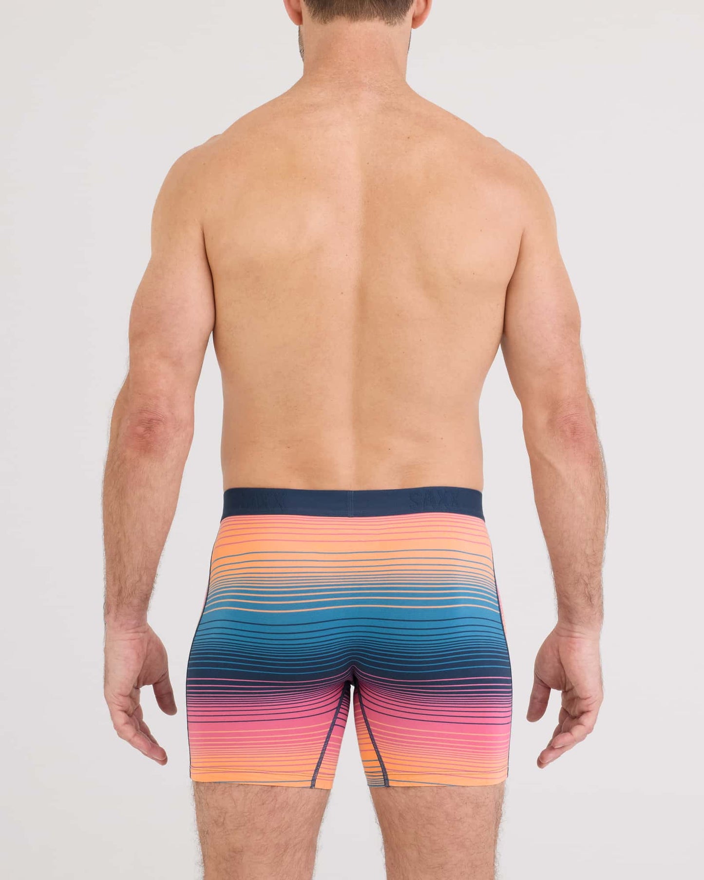 SAXX Vibe Xtra Soft Comfort Soft Comfort Boxer Brief 6" Hazy Strip Sunset
