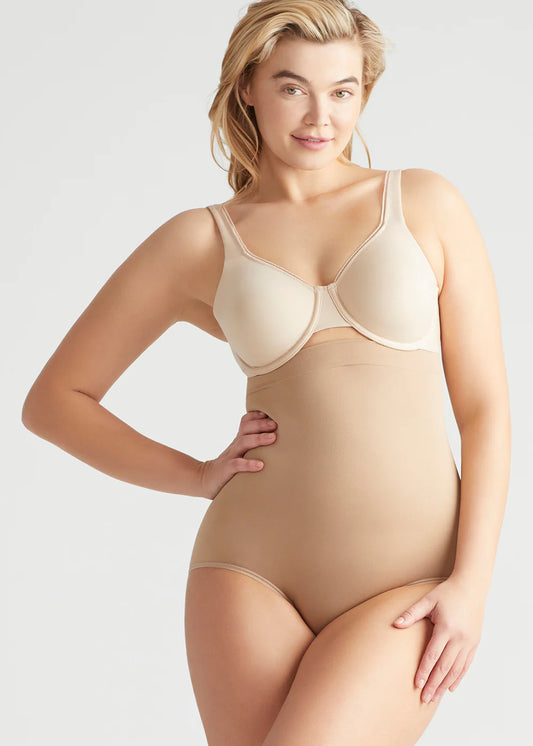 Shapewear Tummy Control High Waist Smoothing Brief in Nude