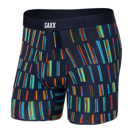 SAXX UNDERCOVER COTTON Boxer Brief / Sticks & Stripes- Navy