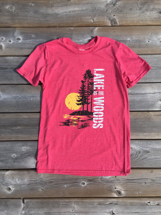 Lake of the Woods T-Shirt in Heather Red