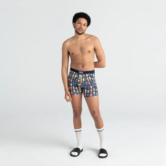 SAXX VIBE Super Soft Boxer Brief / Dk Denim Pitcher Perfect