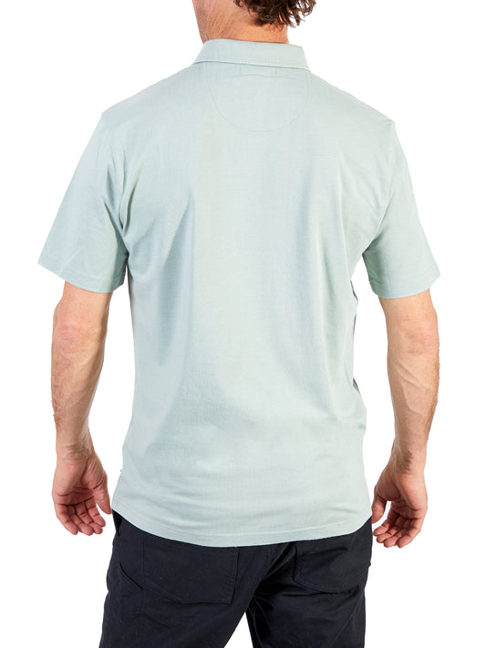 Silver Men's Sage Polo Shirt
