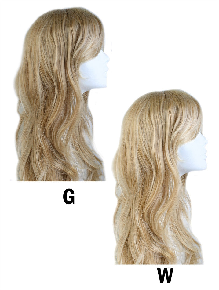 Wig Long Straight Light Blonde