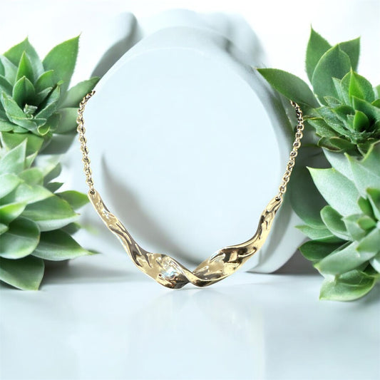 Twisted Silver Necklace