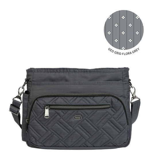 LUG Shimmy SE Crossbody Bag: BRUSHED GREY