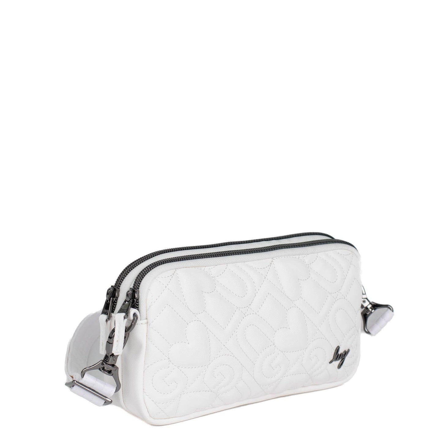 LUG Coupe XL Love Satin Luxe Convertible Crossbody Bag: ORCHID PINK