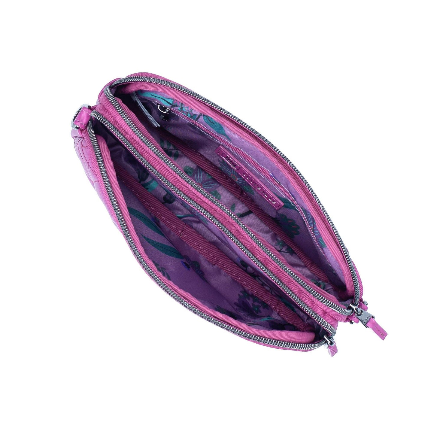 LUG Coupe XL Love Satin Luxe Convertible Crossbody Bag: ORCHID PINK