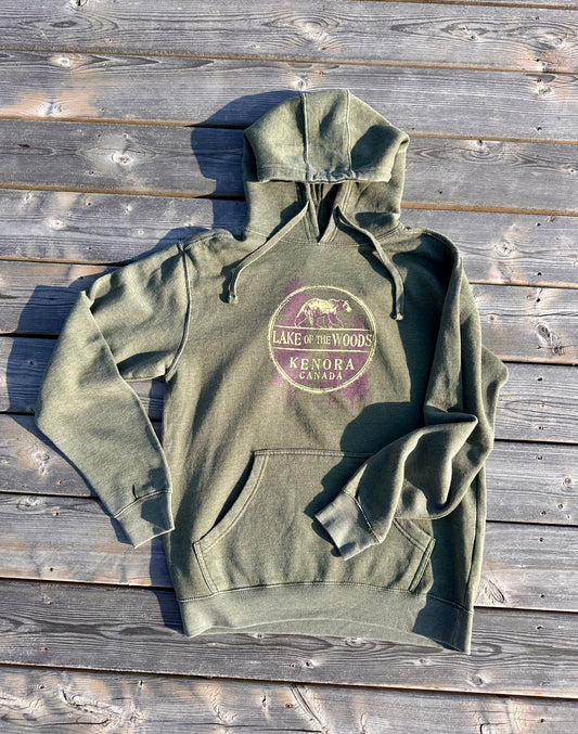 Cactus Green Bear Hoodie