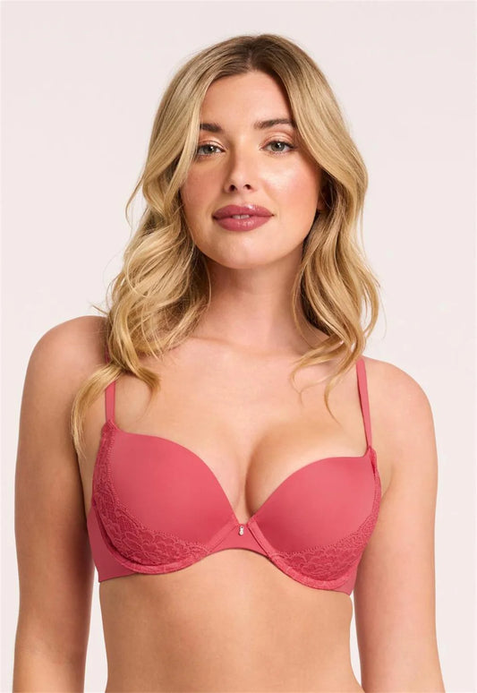 Montelle 9316 Allure Light Push-Up Bra in Spiced Coral