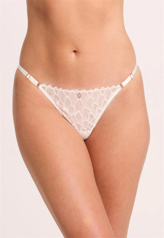 Montelle 9344 Lacy Thong with adjustable sides in Chantilly