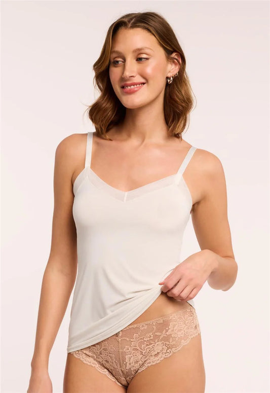 Montelle 9504 Camisole Slip in Pearl