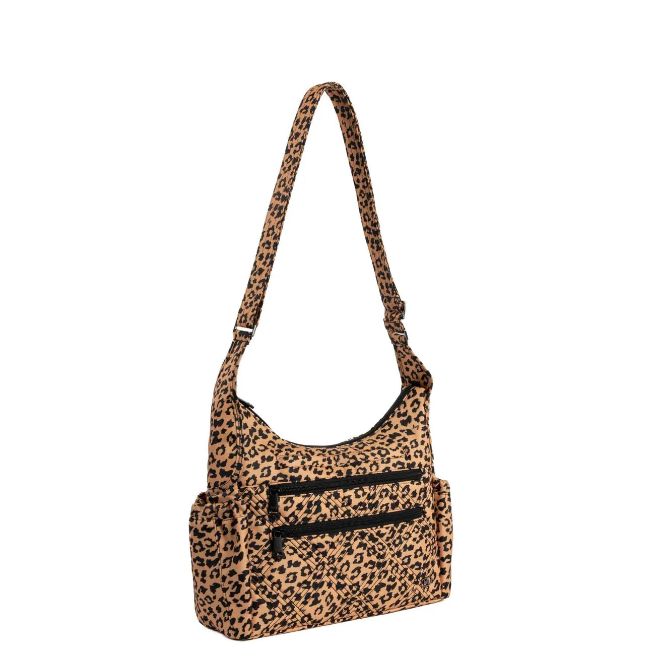 LUG Legacy Collection Camper Crossbody Bag in Spotted Leopard