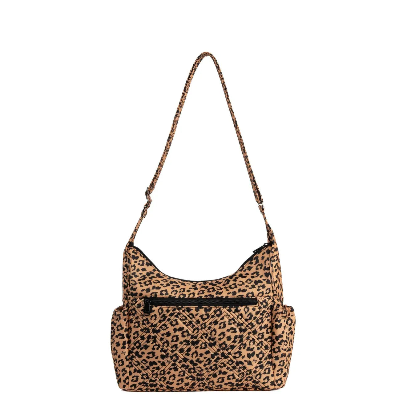 LUG Legacy Collection Camper Crossbody Bag in Spotted Leopard