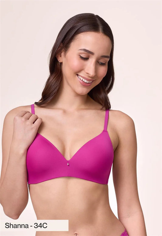Montelle 9317 Wire-Free T-Shirt Bra in Passion Fruit