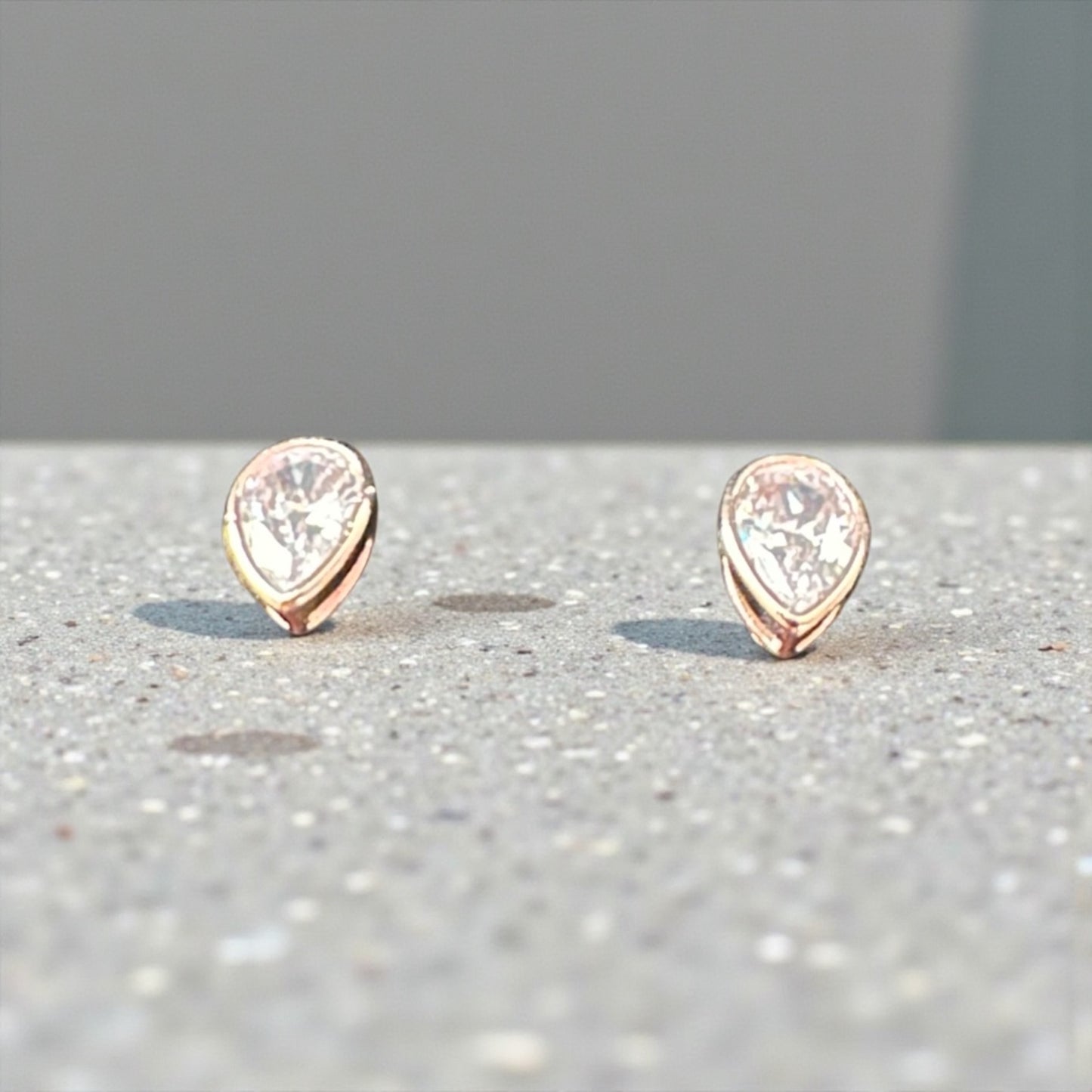 Rose Gold Tear Drops