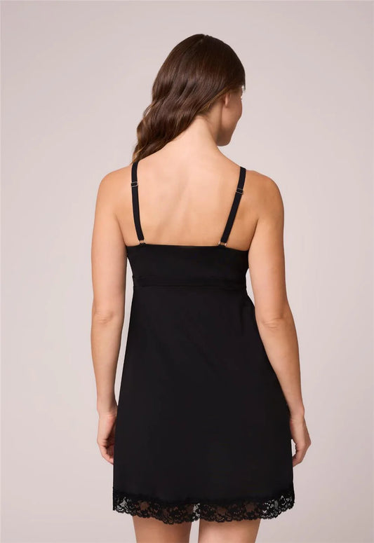 Montelle 9394 Bust Support Chemise in Black