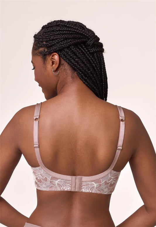 Montelle 9320 Pure Plus Full Coverage T-Shirt Bra in Moonshell/Chantiliy