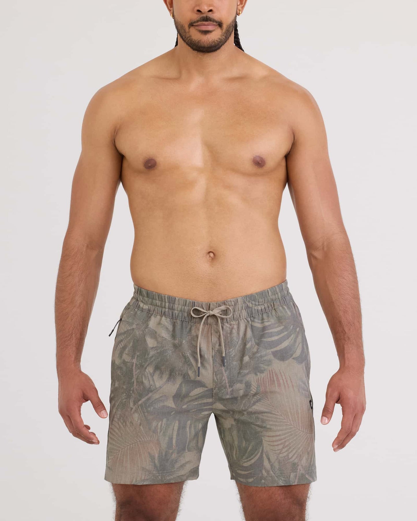 SAXX Sea to Shore 2N1 Hybrid Swim Trunk with Liner 6" in Palm Camo