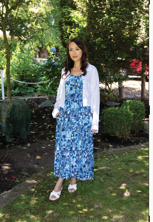 Sorella White Linen Jacket