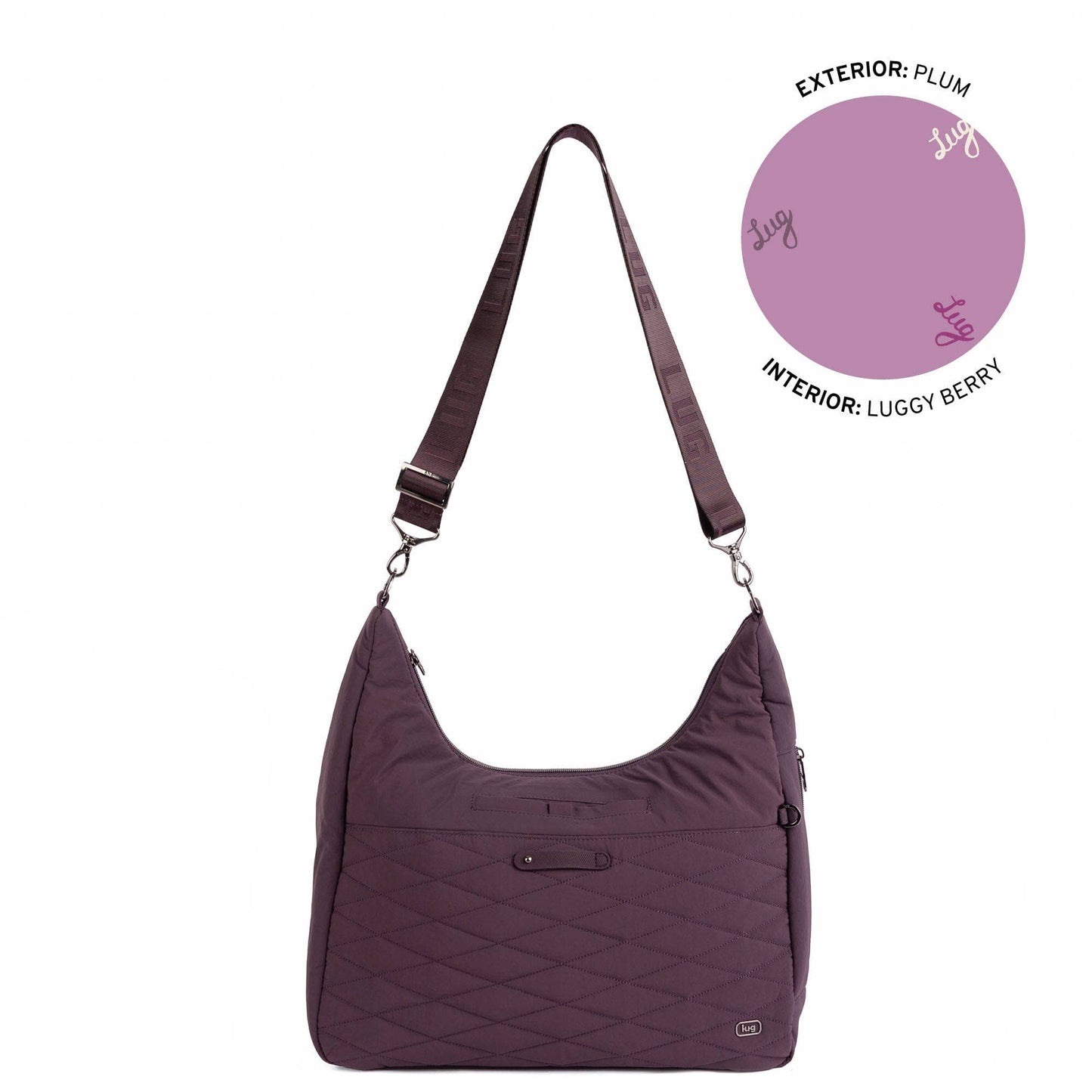 LUG Balsa CloudGo Hobo Crossbody Bag: STORM GREY