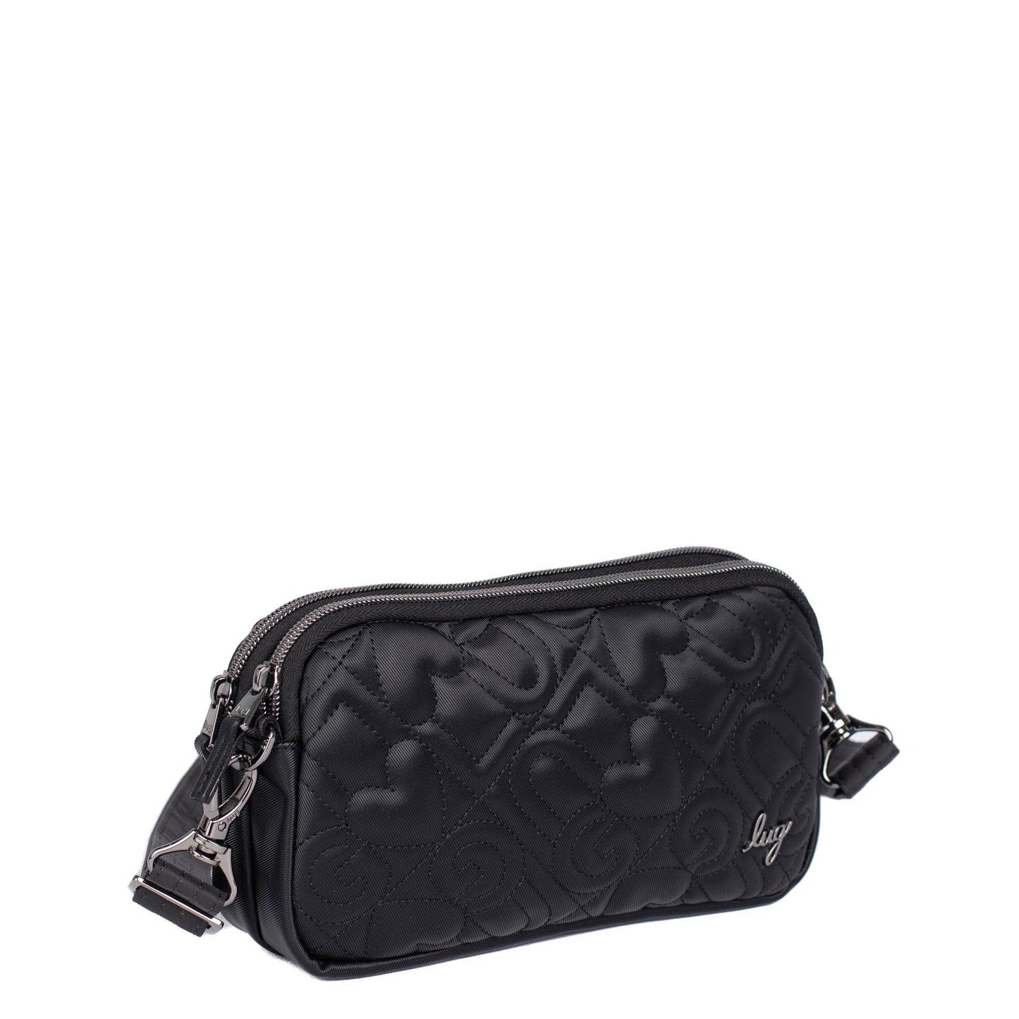 LUG Coupe XL Love Satin Luxe Convertible Crossbody Bag: ORCHID PINK