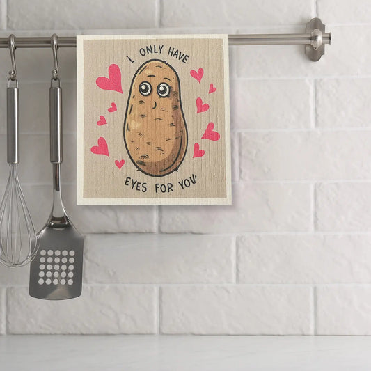 Swedish Dish Cloth 2Pc I Only Have Eyes for You