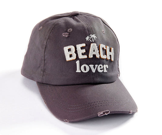 Grey Beach Lover Design Hat