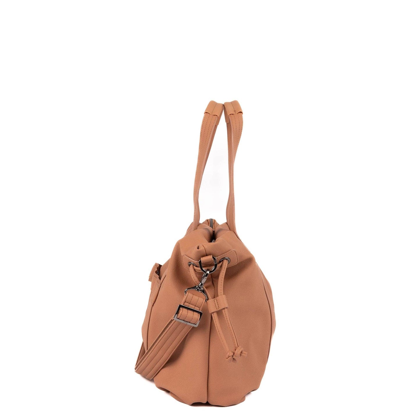 Piper Matte Luxe VL Hobo Tote Bag: BLACK