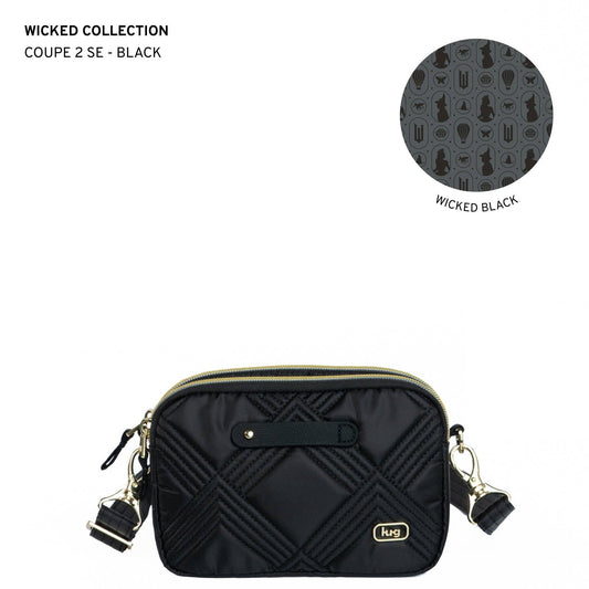 LUG Wicked x Lug Coupe 2 SE Convertible Crossbody Bag: BLACK