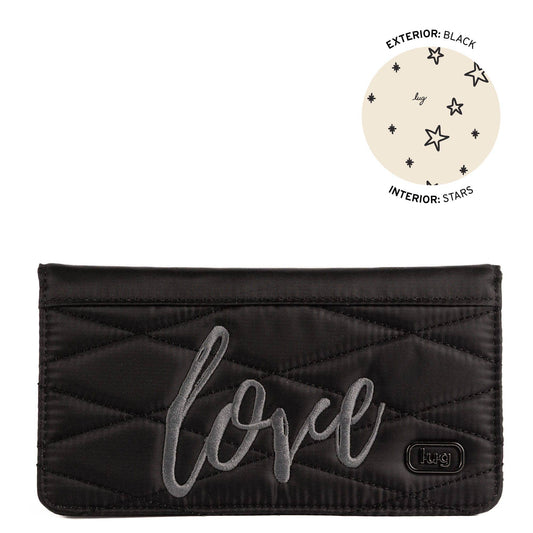 LUG Sweep Slim Flap Wallet: BLACK