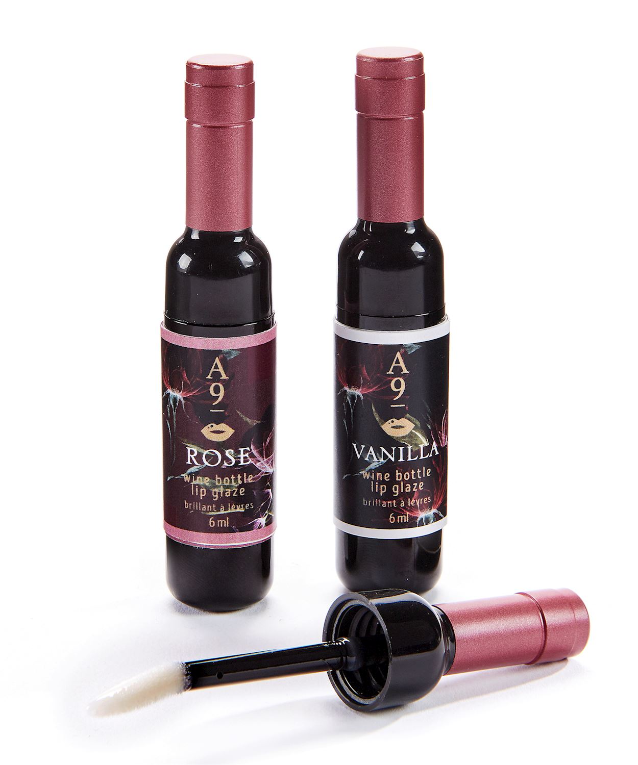 Wine Bottle Lip Glaze Rose