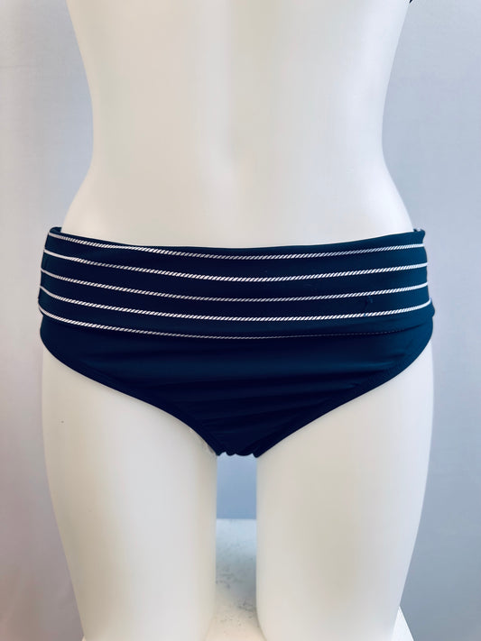 BS Navy Corded Nautical Mid Waist Bottom
