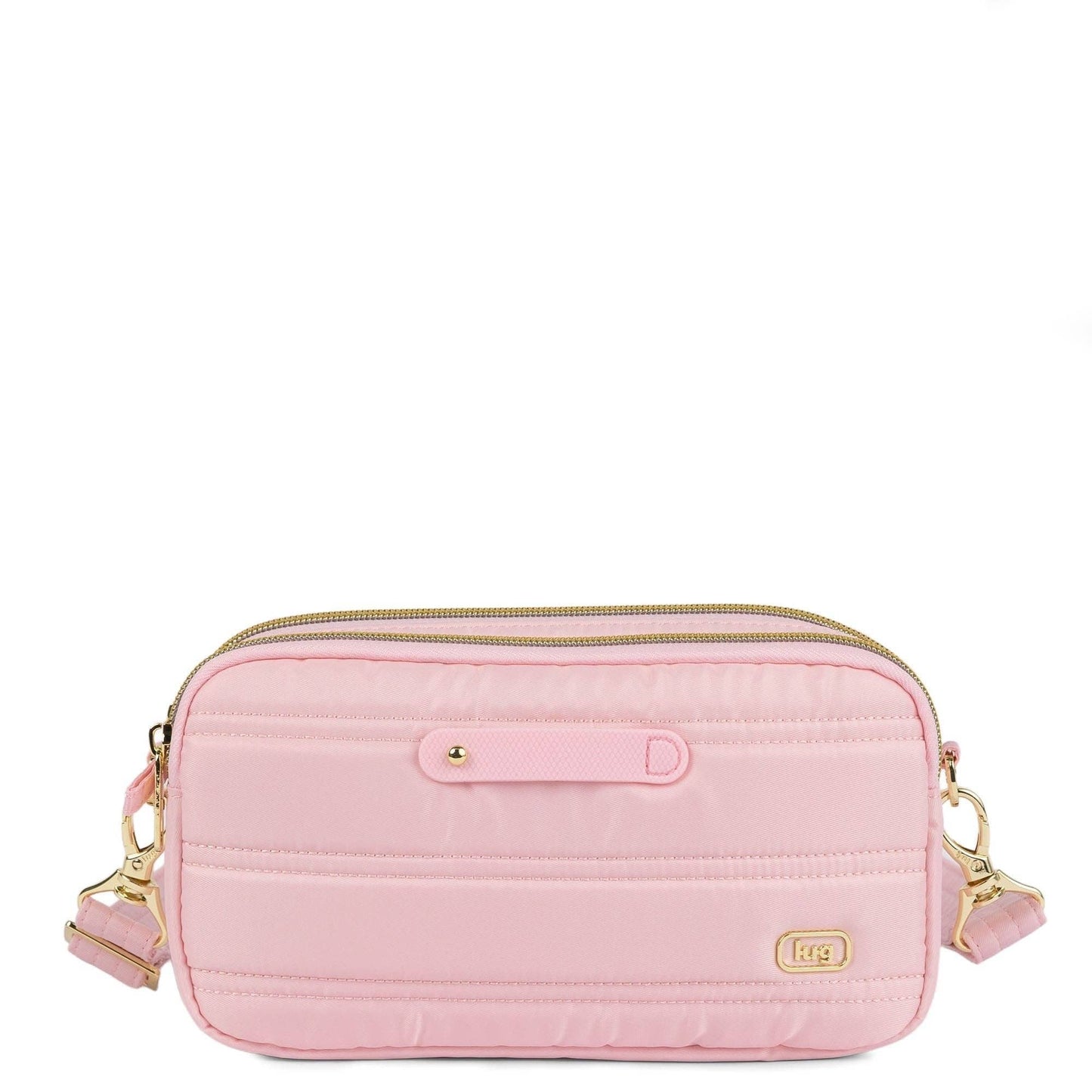 LUG Coupe XL Plus Convertible Crossbody Bag with Charm Bar: BLACK