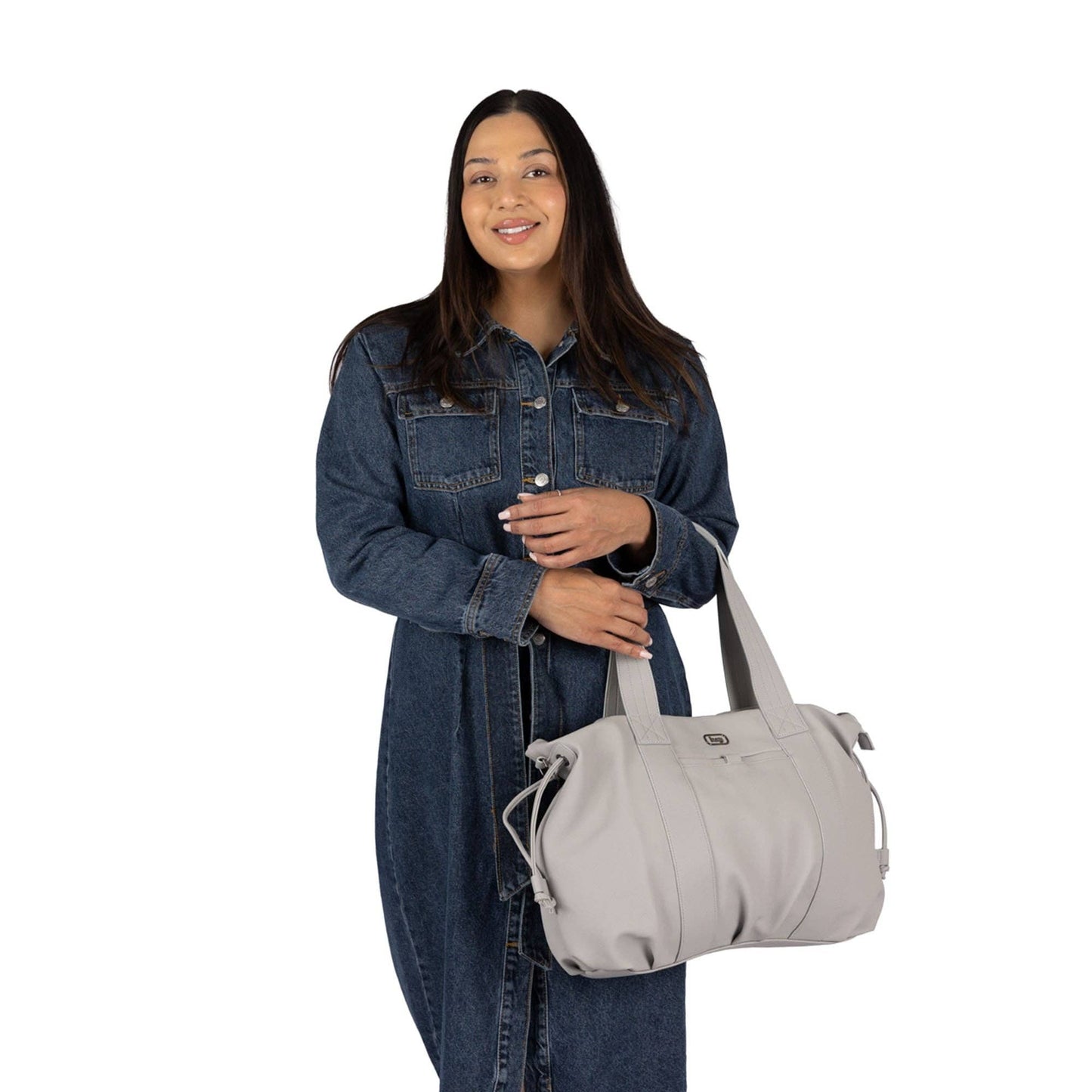 Piper Matte Luxe VL Hobo Tote Bag: BLACK