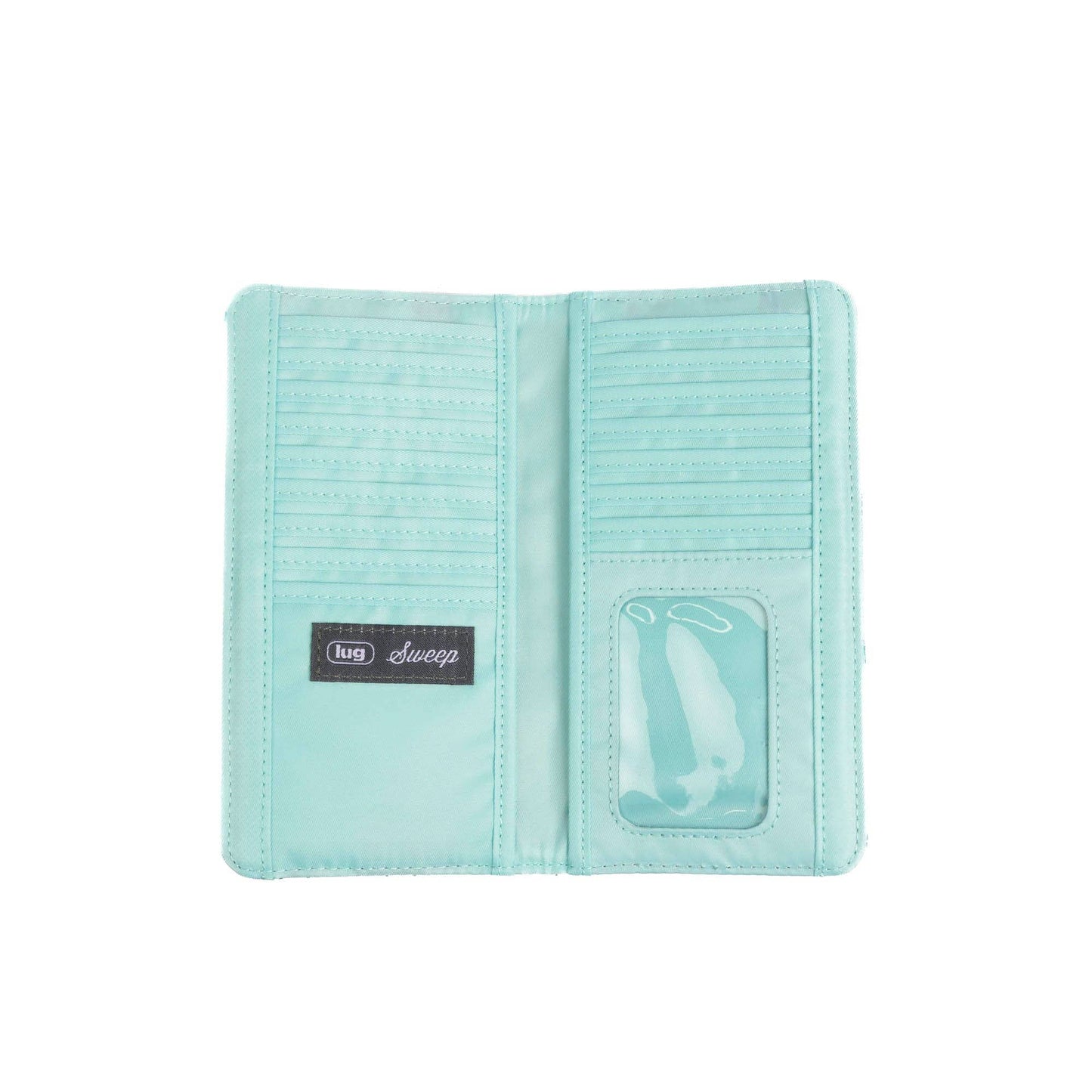 LUG Sweep Slim Flap Wallet: AQUAMARINE