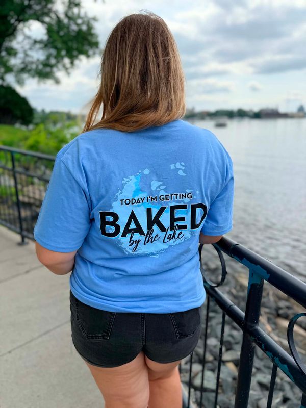 Baked by the Lake Blue T-Shirt