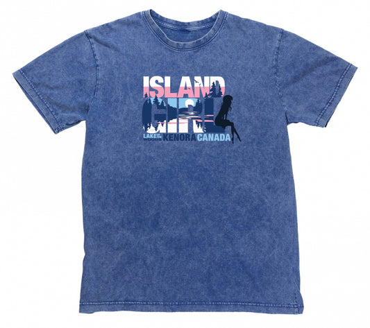 Island Girl Purple Acid Wash T-Shirt