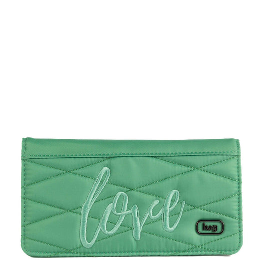 LUG Sweep Slim Flap Wallet: BLACK