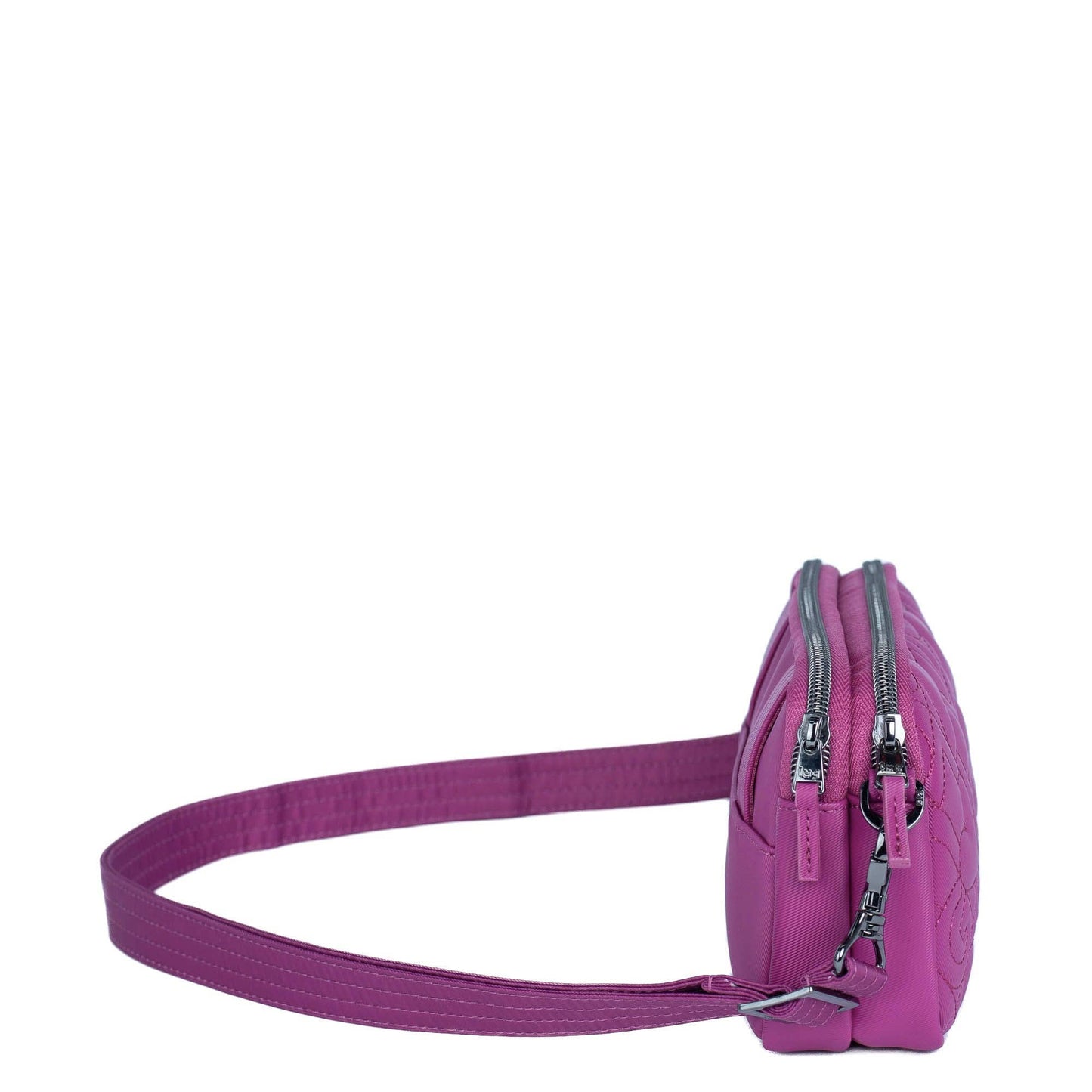 LUG Coupe XL Love Satin Luxe Convertible Crossbody Bag: ORCHID PINK
