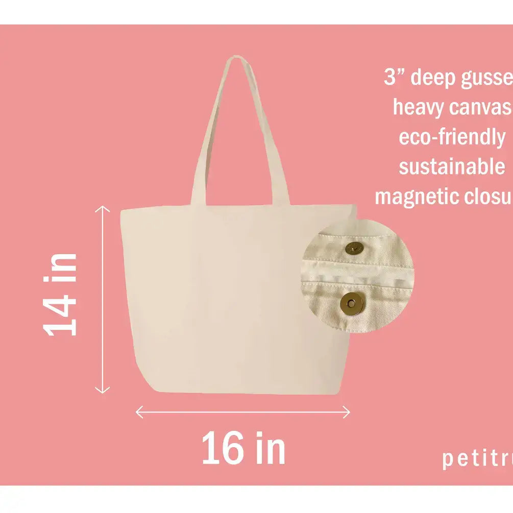 Tote Bag Canvas Lake Life Minimalist Spring Beach Bags