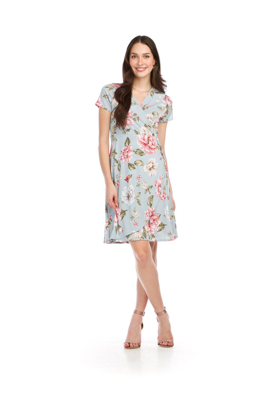 Papillon PD16661 Blue Wrap Dress