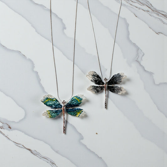 Long Butterflys on Silver Chains