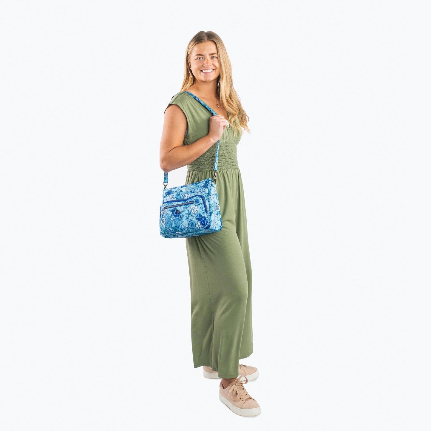 LUG Shimmy SE Crossbody Bag: HEATHER GREY